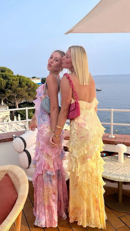 SOKYND Nancy Ruffled Sleeveless Maxi Dress DresseshA1772580086487331157YellowL