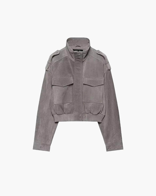 Veste courte Nina en faux suède