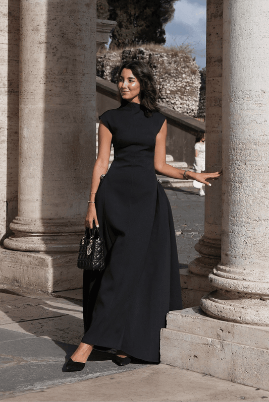 SOKYND Ofelia Mock Neck Maxi Dress DressSOKYND-309463-BLA-XS-82231BlackXS