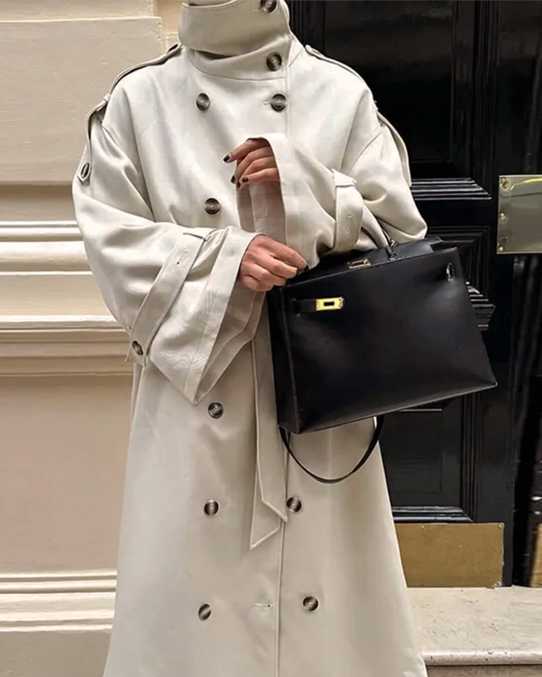 SOKYND Olivia Belted Trench Coat CoatSOKYND-637783-L-OS-31223L