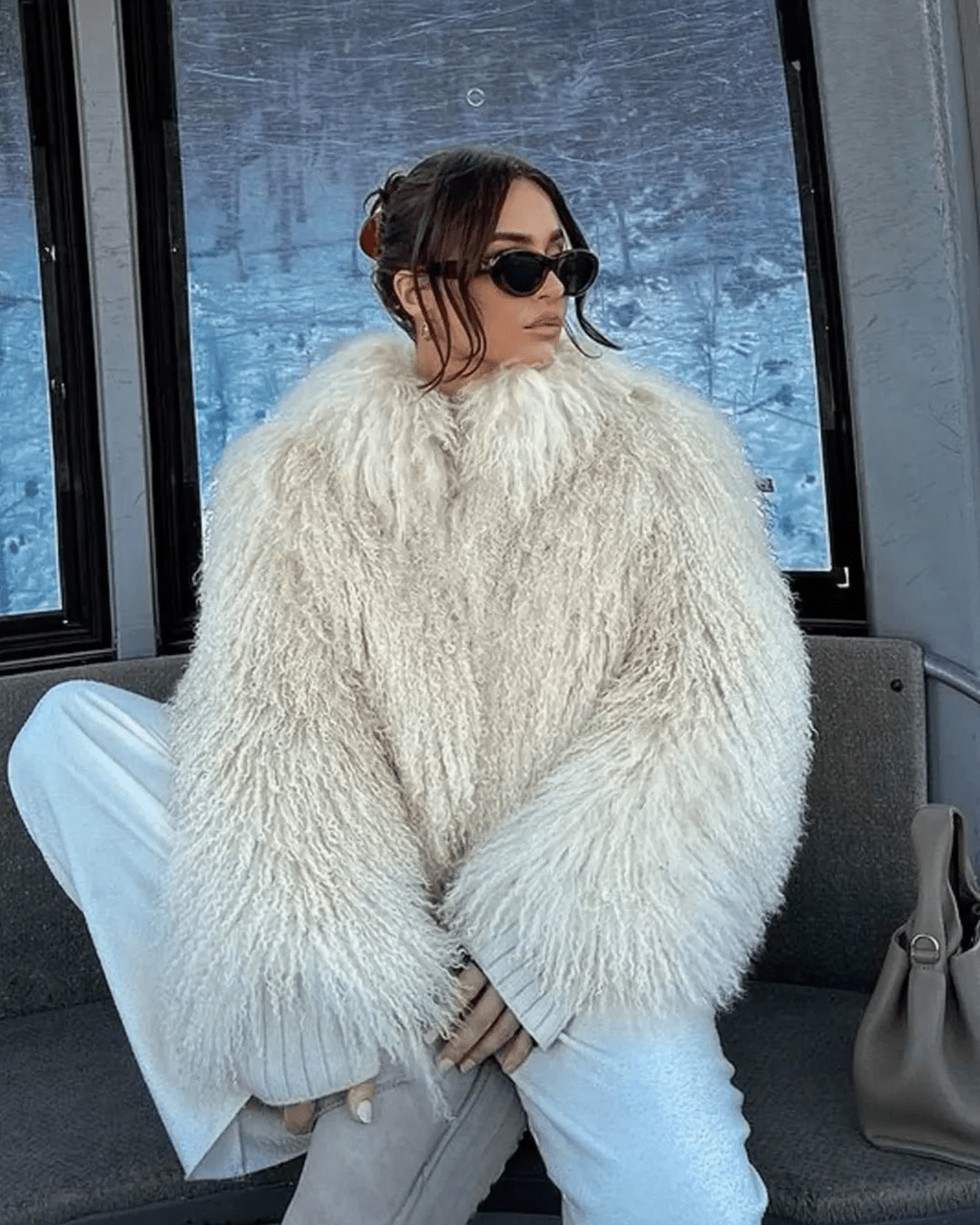 SOKYND Priscilla Fuzzy Faux Fur Coat Coats & JacketsoI1767356248755039736BeigeS
