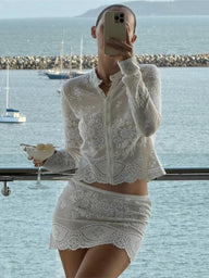 Rebecca Crochet Beach Cover-Up Set
