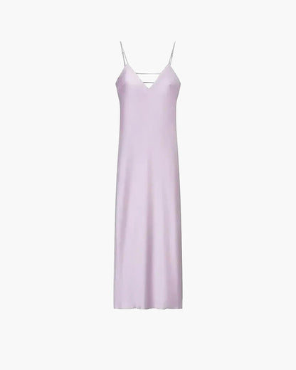 SOKYND Reina Satin Backless Maxi Dress DressLight PurpleXS
