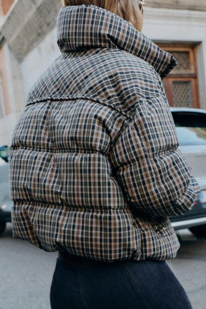 SOKYND Sabrina Plaid Puffer Jacket JacketSOKYND-964503-XS-OS-51223XS
