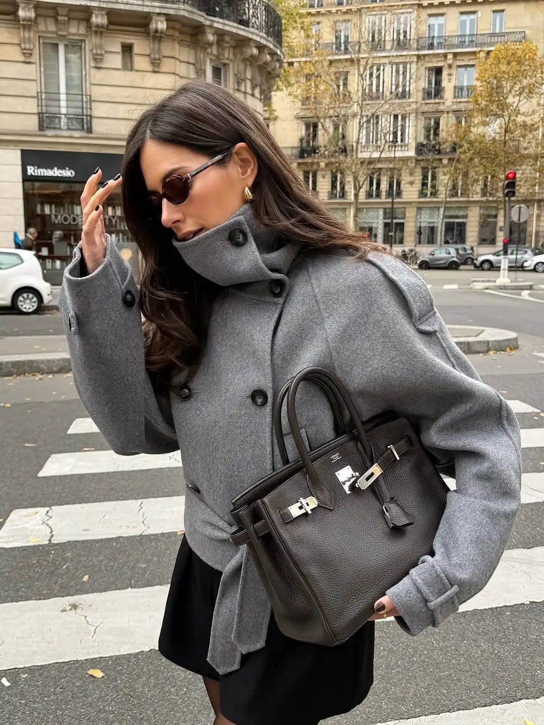 SOKYND Sara Double-Breasted Turtleneck Coat CoatSOKYND-773975-L-OS-78807L