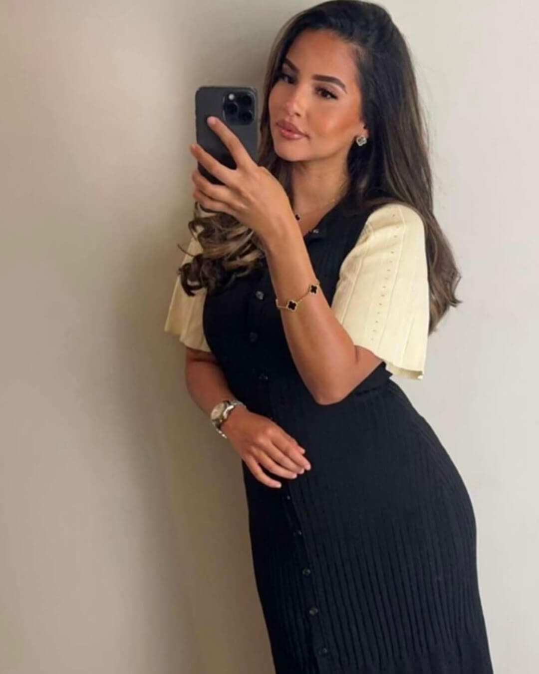SOKYND Savannah Midi Dress DressesBlackM