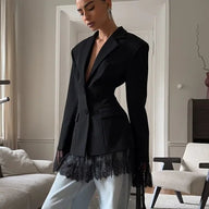 Blazer Stéphanie avec Détails en Dentelle