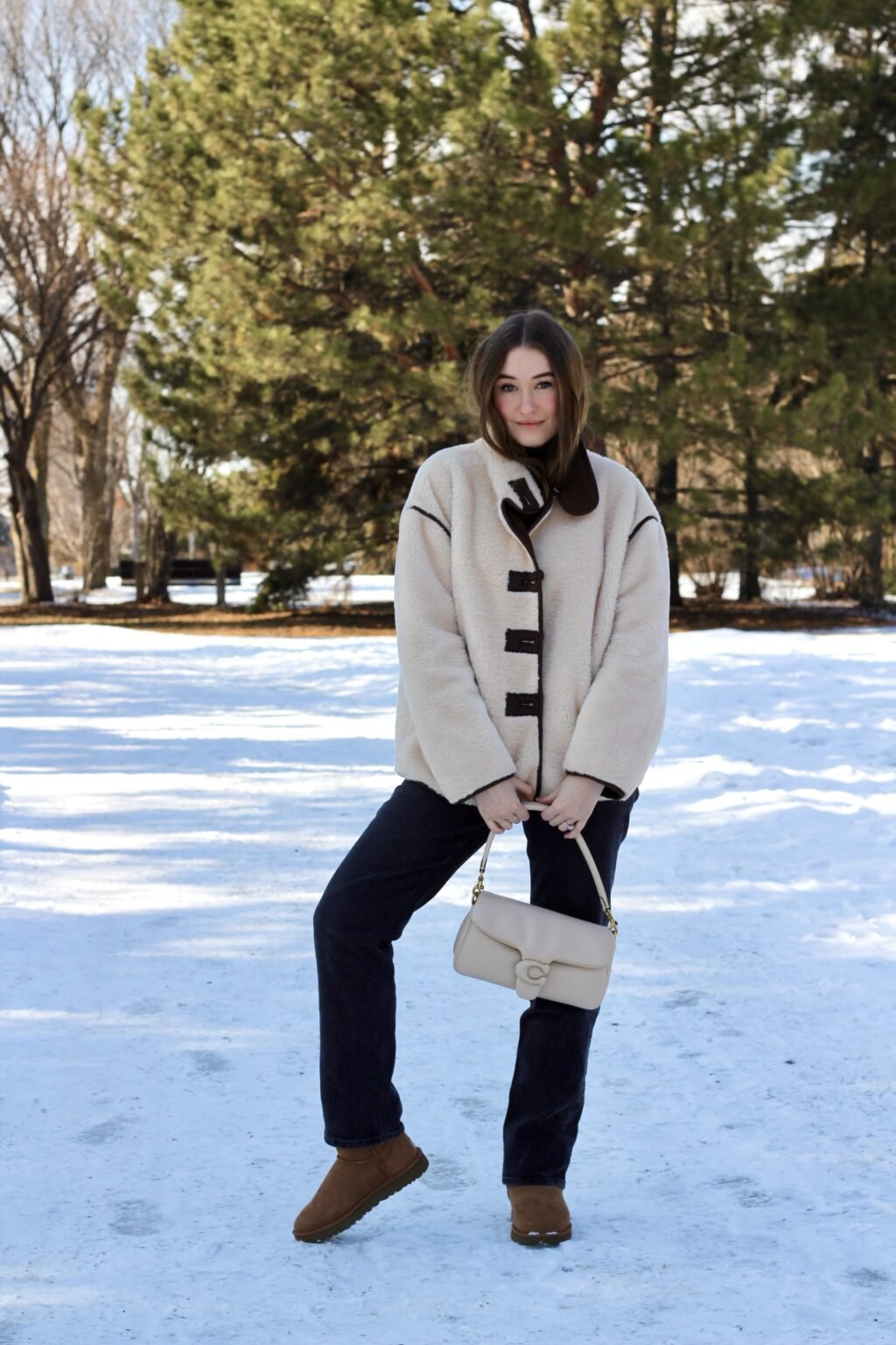 SOKYND Tessa Funnel Neck Sherpa Jacket JacketSOKYND-250391-S-OS-54999S