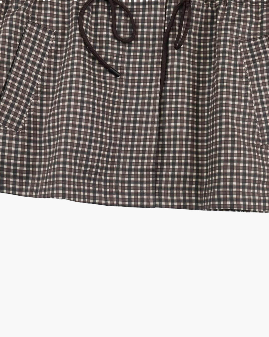 SOKYND Valerie Plaid Hooded Windbreaker Jacket JacketSOKYND-343511-L-OS-73367L