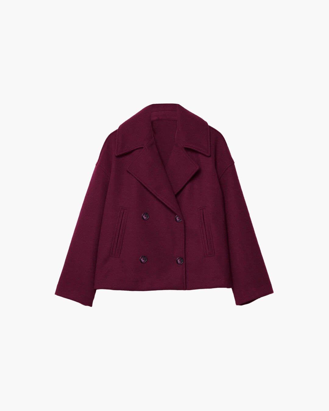 SOKYND Vannie Short Double - Breasted Coat Coats & JacketsRY1772777205895765432RedS