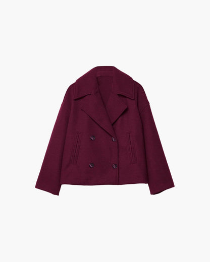 SOKYND Vannie Short Double - Breasted Coat Coats & JacketsRY1772777205895765432RedS