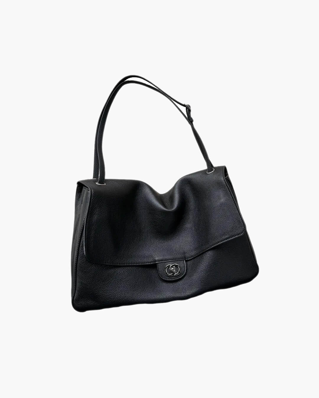 SOKYND Zoe Buckle Flap Shoulder Bag BagSOKYND-674839-BLA-36-22039Black36×24×11 cm