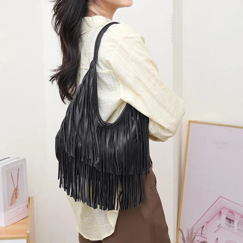 Sac hobo Rebecca à franges